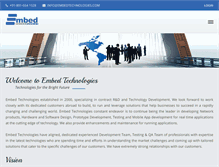 Tablet Screenshot of embedtechnologies.com