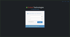 Desktop Screenshot of embedtechnologies.in